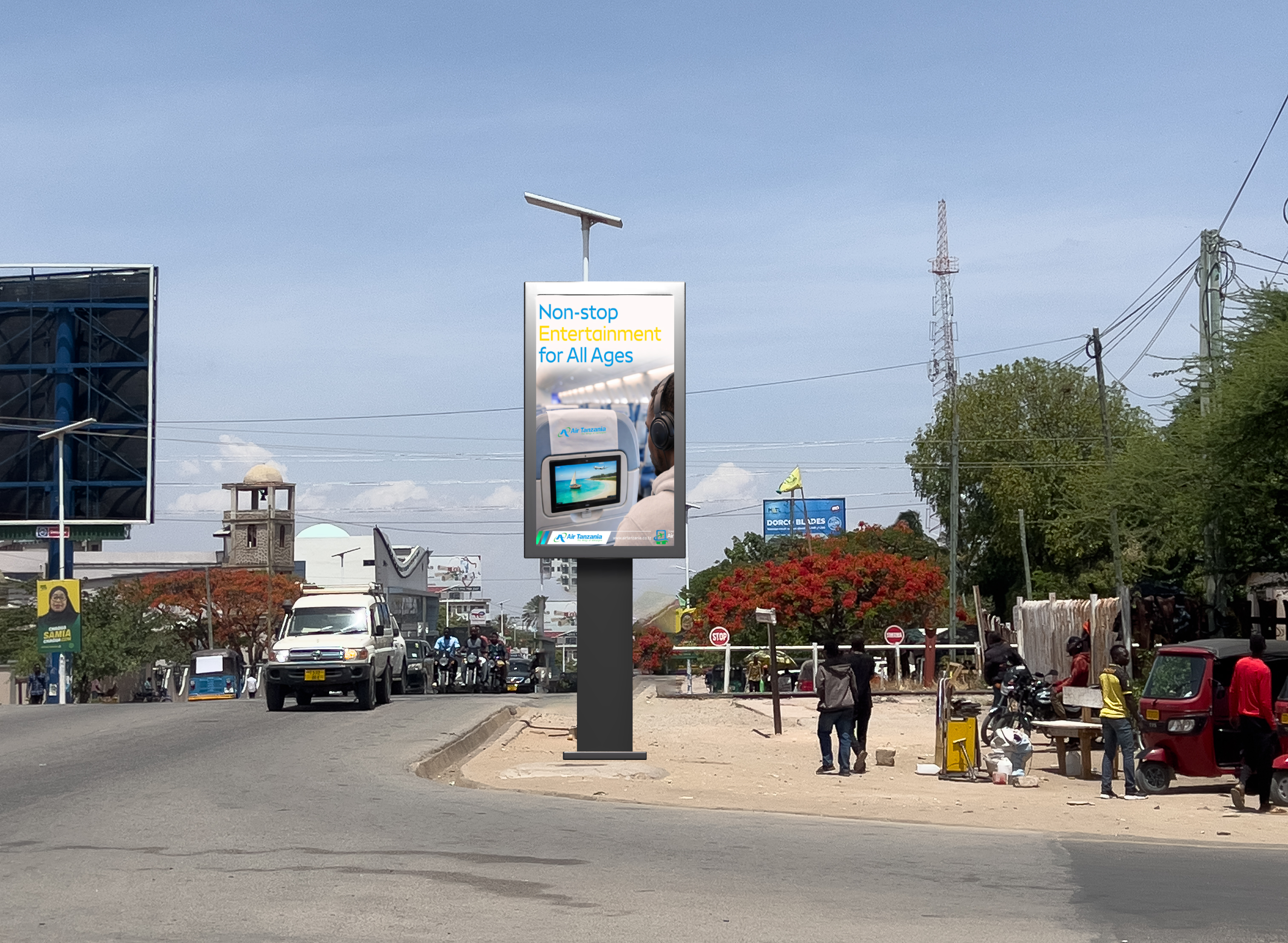 BangoMedia Smart Pole LED Screen – Dodoma City Road